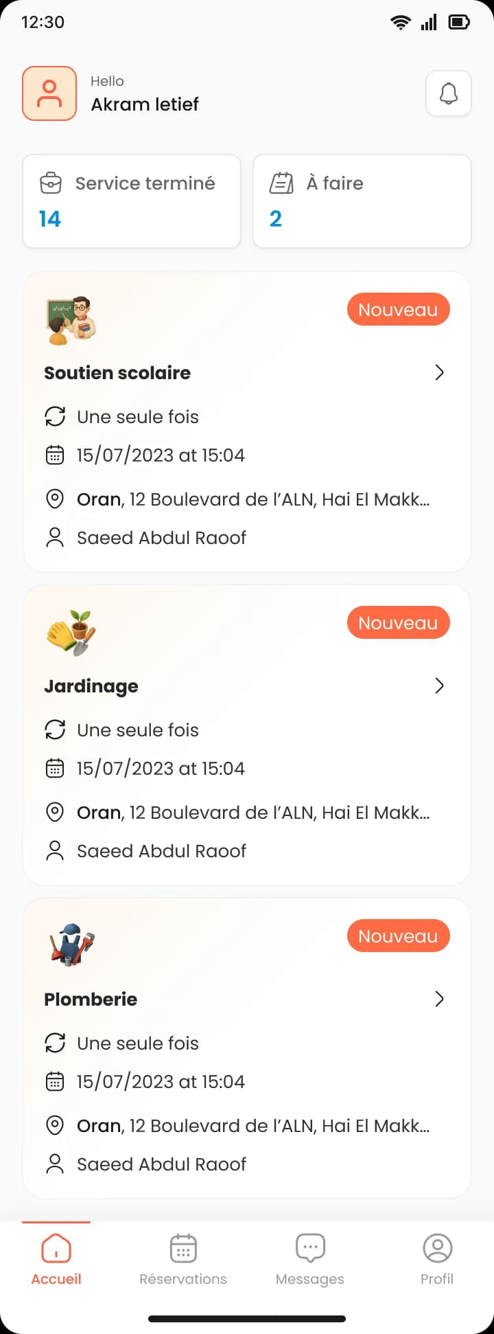 Recevez des missions