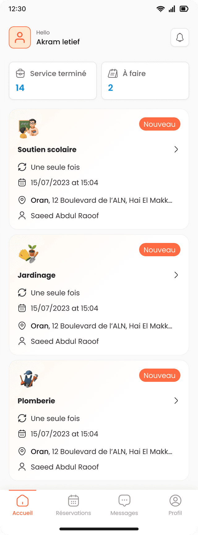 Recevez des missions